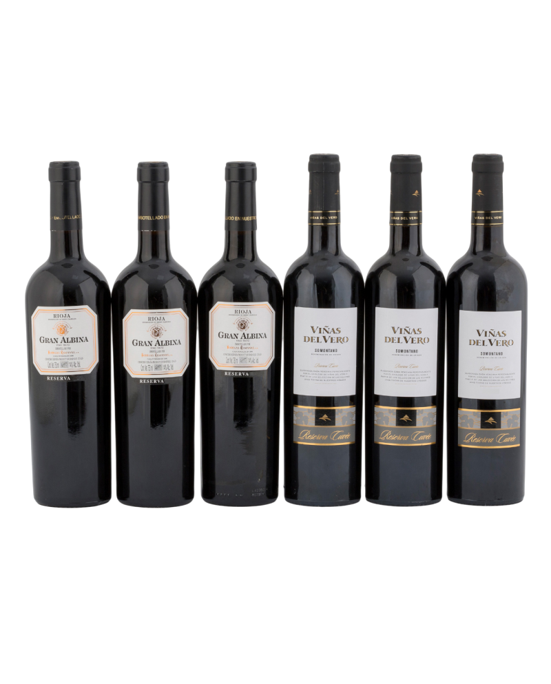 LOTE 6 BOTELLAS TINTO RESERVA RIOJA SOMONTANO 71800022