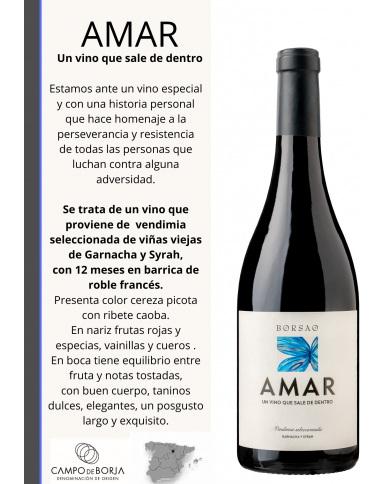 VINO BORJA AMAR BY BORSAO VS 2019
