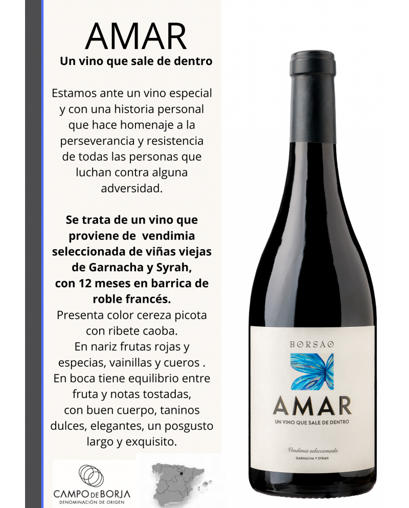 VINO BORJA AMAR BY BORSAO VS 2019