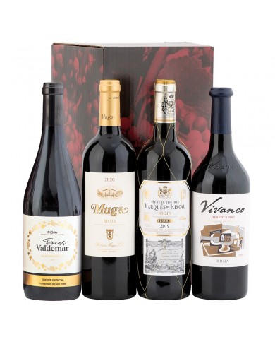 C CARTON 4 BOTELLAS VINO REF.607