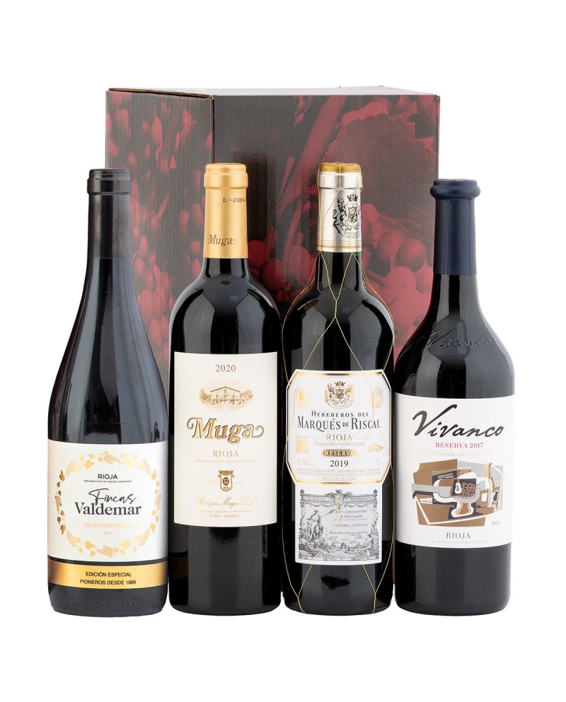 C CARTON 4 BOTELLAS VINO REF.607