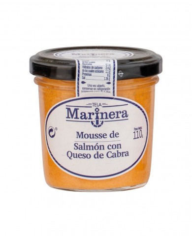 TELA MARINERA MOUSSE SALMON QUESO CABRA 110 GR