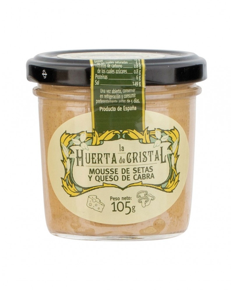 H.CRISTAL MOUSSE SETAS QUESO CABRA FCO.105 GR