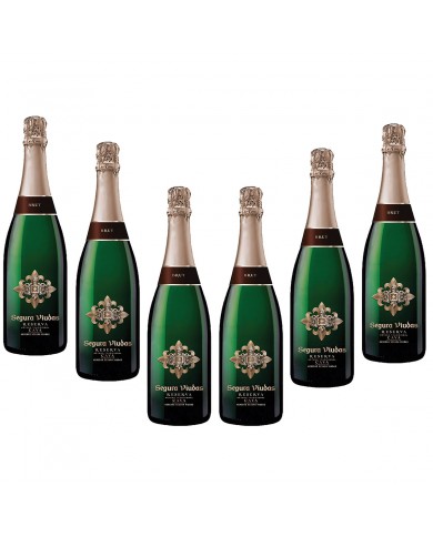 CAJA 6 BOTELLAS CAVA SEGURA VIUDAS BRUT RESERVA