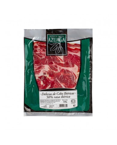AZUAGA DELICIAS JAMON IBERICO 100 GR